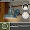 Vaxcel Dorado 1 Light Dusk to Dawn Green White Farmhouse Barn Dome Outdoor Wall Lantern T0482 - alternate 2